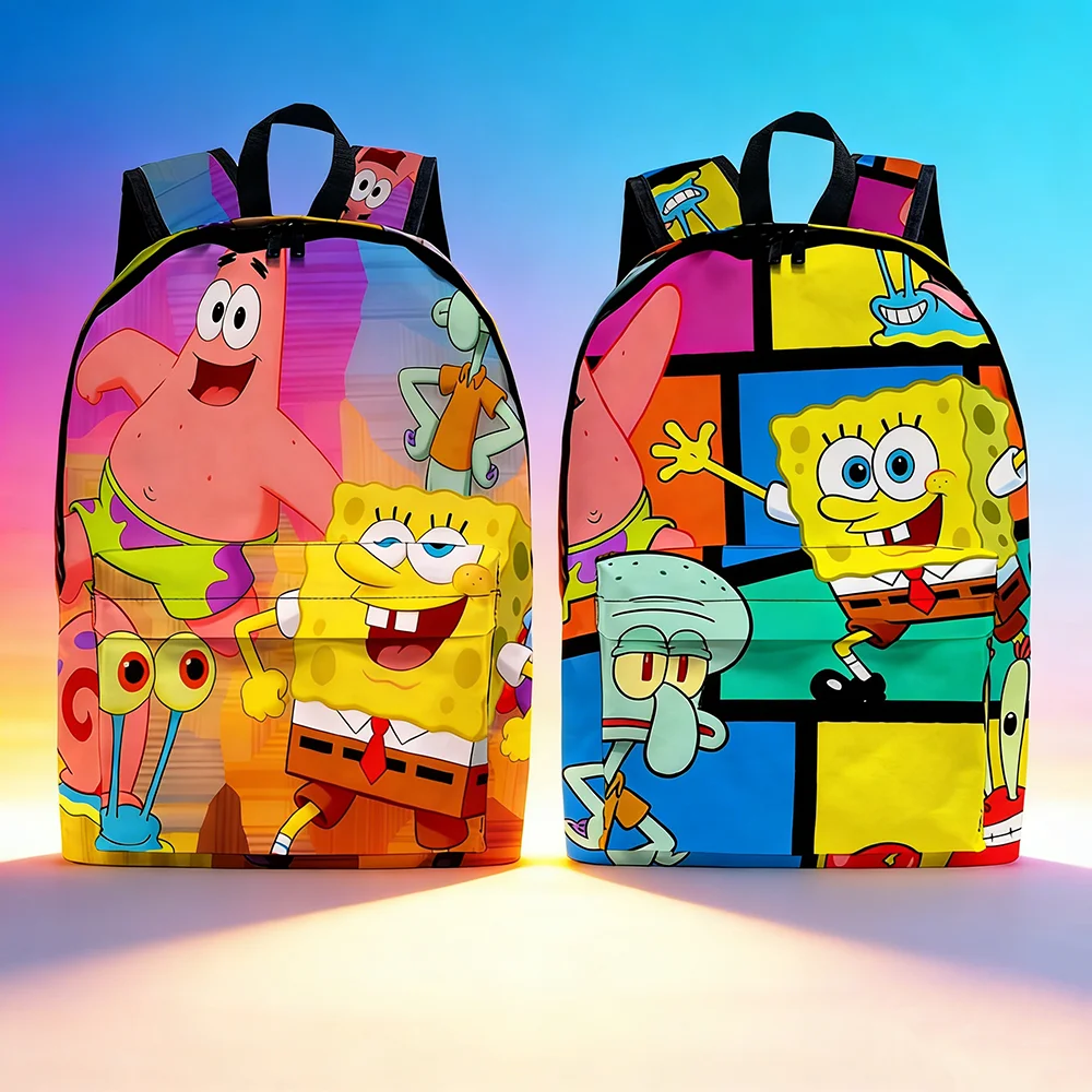 SpongeBob SquarePants Backpack Cartoon School Bag with Patrick & Squidward, Lightweight Travel Backpack for Boys and Girls
SpongeBob SquarePants Backpack Cartoon School Bag with Patrick & Squidward, Lightweight Travel Backpack for Boys and Girls