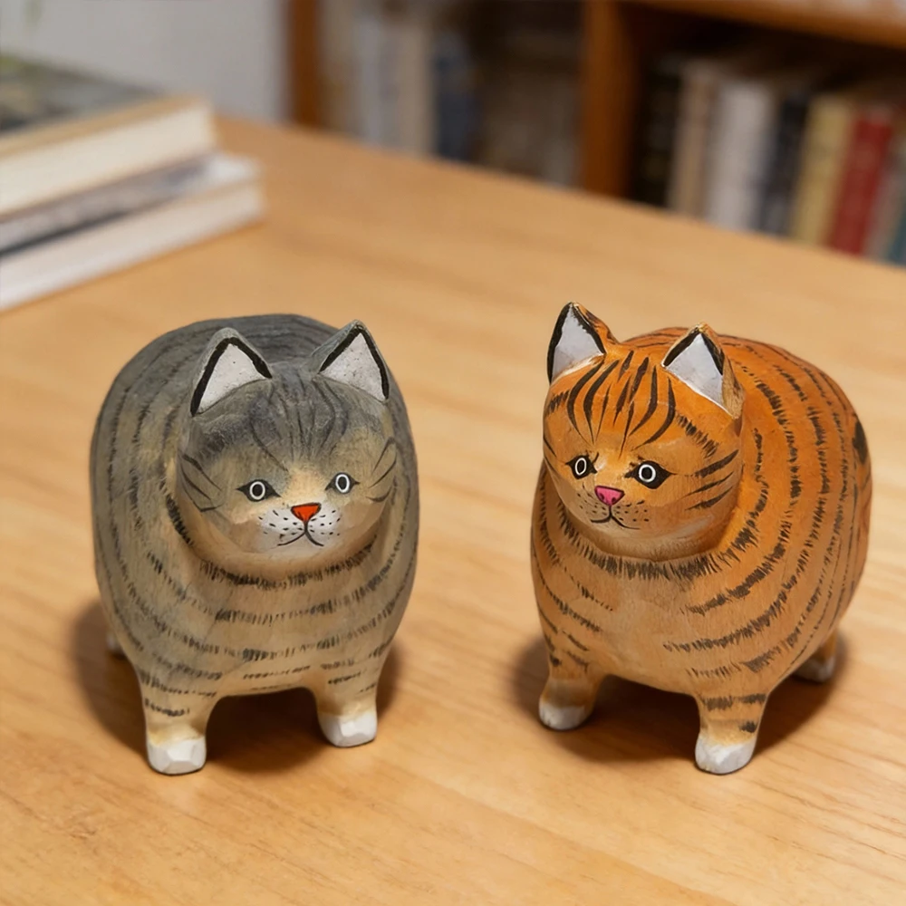 Cute Handmade Wooden Tabby Ginger Cat Figurine Carving Ornament Home Desktop Car Statue kitten Office Decor decorative wooden
Cute Handmade Wooden Tabby Ginger Cat Figurine Carving Ornament Home Desktop Car Statue kitten Office Decor decorative wooden