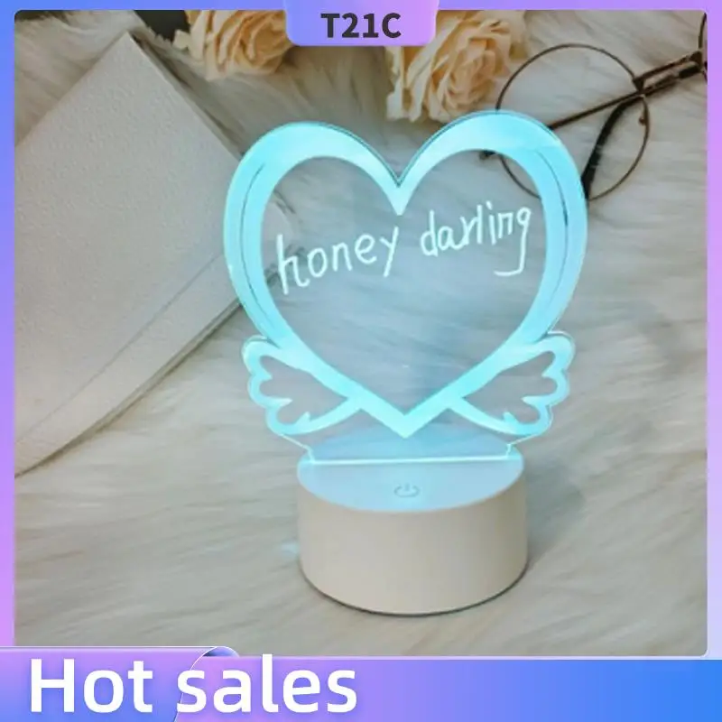 T21C Transparent LED Night Light USB Night Light Erasable Writing Board Desktop Decoration
T21C Transparent LED Night Light USB Night Light Erasable Writing Board Desktop Decoration