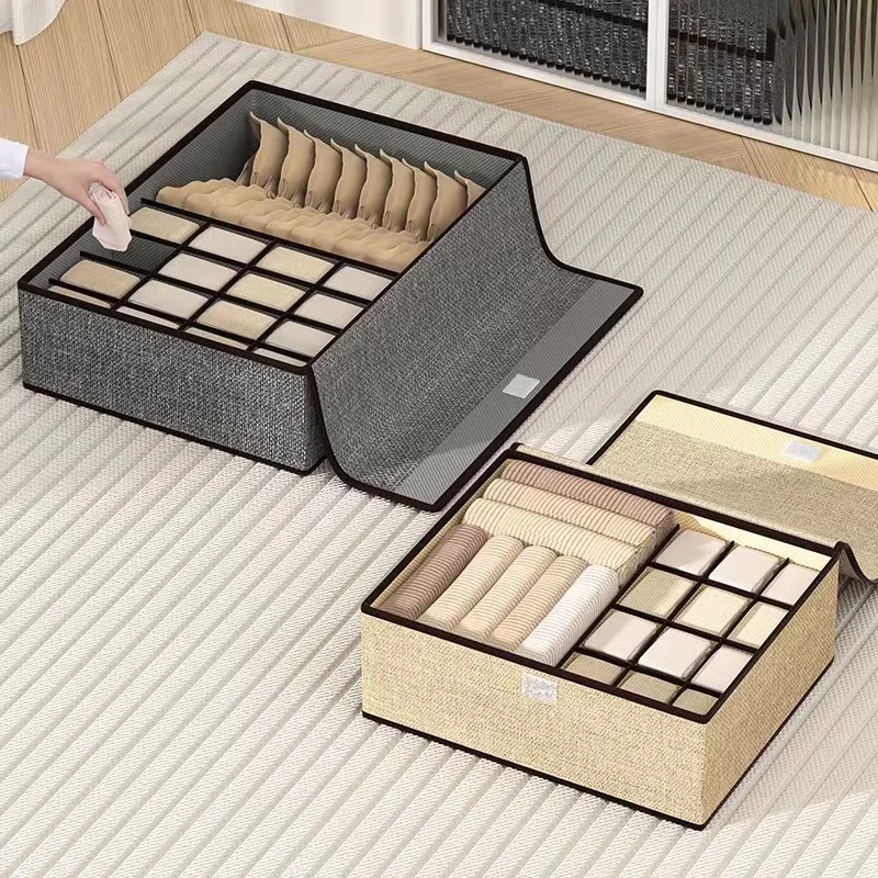 Foldable Cloth Storage Box Closet Dresser Drawer Organizer Fabric Baskets Bins Containers Divider for Clothes Underwear Bras
Foldable Cloth Storage Box Closet Dresser Drawer Organizer Fabric Baskets Bins Containers Divider for Clothes Underwear Bras