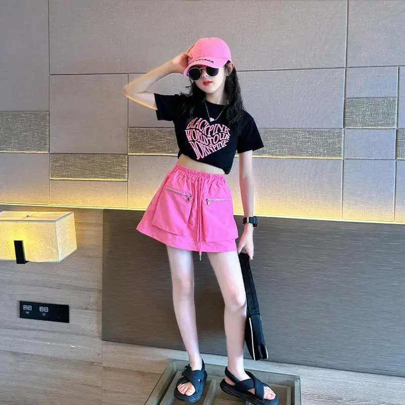 korean Style Summer New Girl Sets Children Letter Print T-shirts + Skirts 2pcs Suits Kids Fashion Clothes Teenage Sets Wz1319
korean Style Summer New Girl Sets Children Letter Print T-shirts + Skirts 2pcs Suits Kids Fashion Clothes Teenage Sets Wz1319