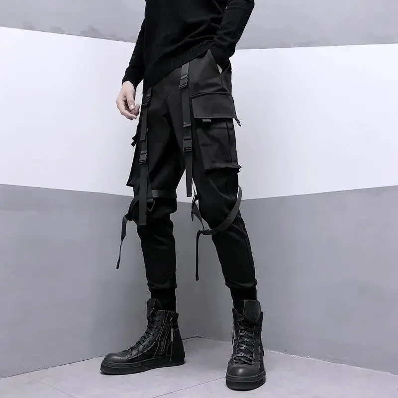 Fashion Harem Pants 2025 Spring Men Black Cargo Pants Men Ribbon Pocket Trousers Male Japanese Streetwear Hip Hop Harajuku
Fashion Harem Pants 2025 Spring Men Black Cargo Pants Men Ribbon Pocket Trousers Male Japanese Streetwear Hip Hop Harajuku