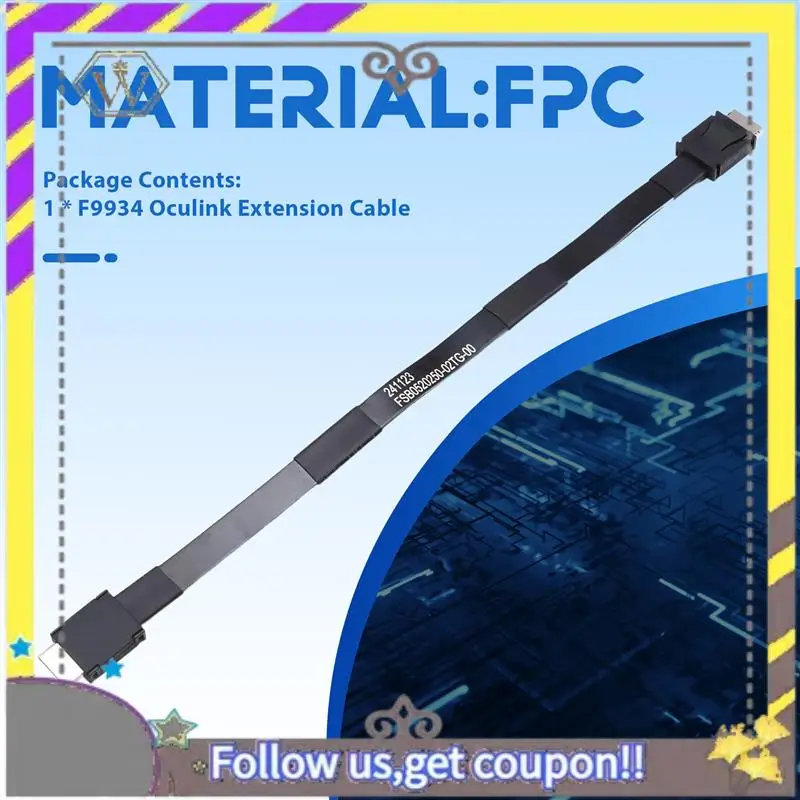 New F9934 PCIE 4.0 X4 SFF-8611 Male To Male Oculink Extension Cable For External GPU Dock Graphics Card For F9G-BK7
New F9934 PCIE 4.0 X4 SFF-8611 Male To Male Oculink Extension Cable For External GPU Dock Graphics Card For F9G-BK7