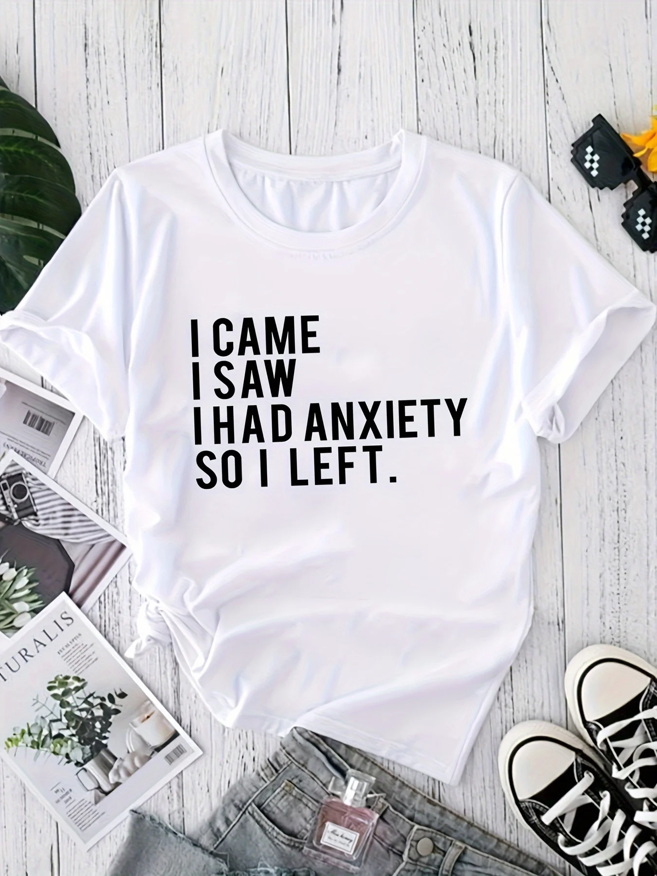 Letter Print Crew Neck T-Shirt, Casual Short Sleeve Top For Spring & Summer, Women's Clothing shirts for women t shirt
Letter Print Crew Neck T-Shirt, Casual Short Sleeve Top For Spring & Summer, Women's Clothing shirts for women t shirt