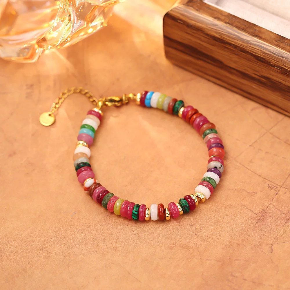 Fashionable and Exquisite Natural Stone Color Bracelet, High-end and Versatile Temperament Bracelet, Elegant Bracelet for Women
Fashionable and Exquisite Natural Stone Color Bracelet, High-end and Versatile Temperament Bracelet, Elegant Bracelet for Women