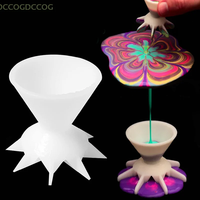 Acrylic Paint Pouring Split Cup Mini 7-Leg Funnel Split Cup For DIY Making Pour Painting Mandala Flower Graffiti Accessories
Acrylic Paint Pouring Split Cup Mini 7-Leg Funnel Split Cup For DIY Making Pour Painting Mandala Flower Graffiti Accessories