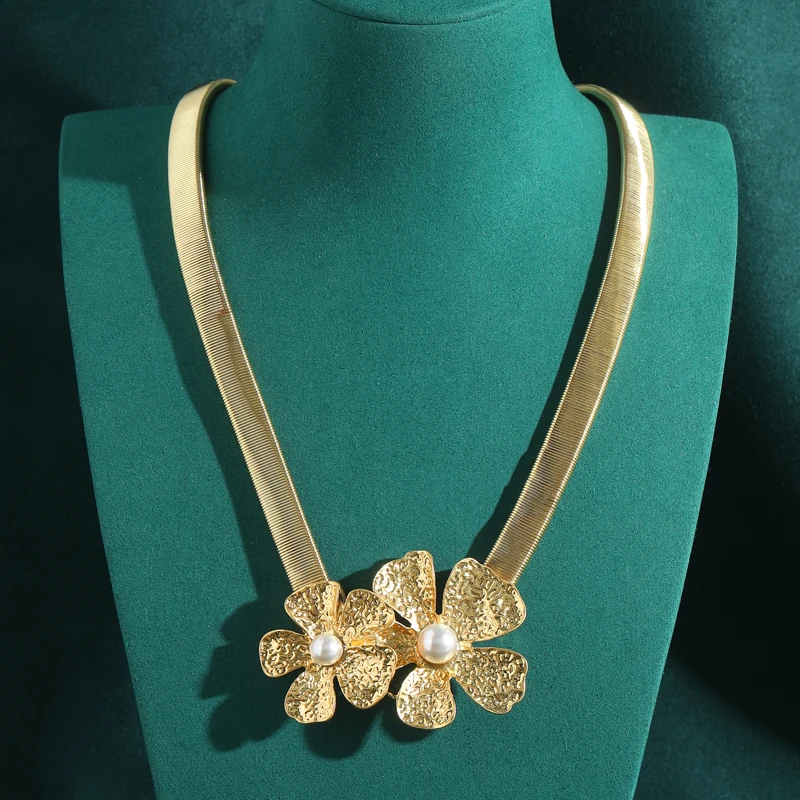 Bohemia Flower Necklace Pearl Woman African Weddings Charms Pendant Gold Color Vintage Jewelry Luxury Brands Accessories Summer
Bohemia Flower Necklace Pearl Woman African Weddings Charms Pendant Gold Color Vintage Jewelry Luxury Brands Accessories Summer
