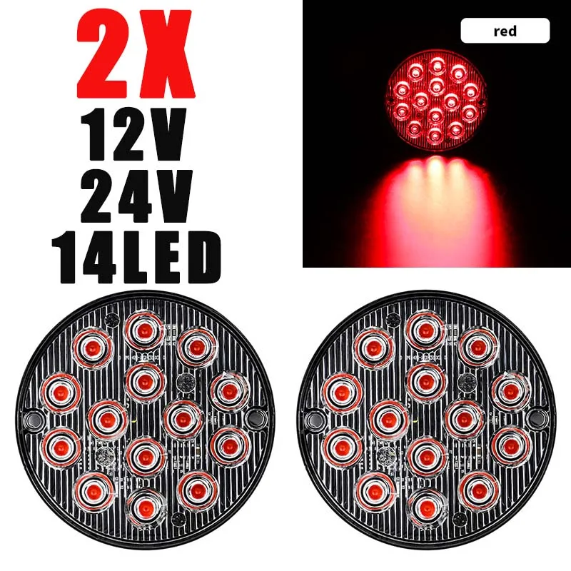 2X/4X 12-24V Car Truck Ultra Thin Circular 14 LED Side Signal Warning Light Flashing Strobe Tail Light Vehicle Modification
2X/4X 12-24V Car Truck Ultra Thin Circular 14 LED Side Signal Warning Light Flashing Strobe Tail Light Vehicle Modification