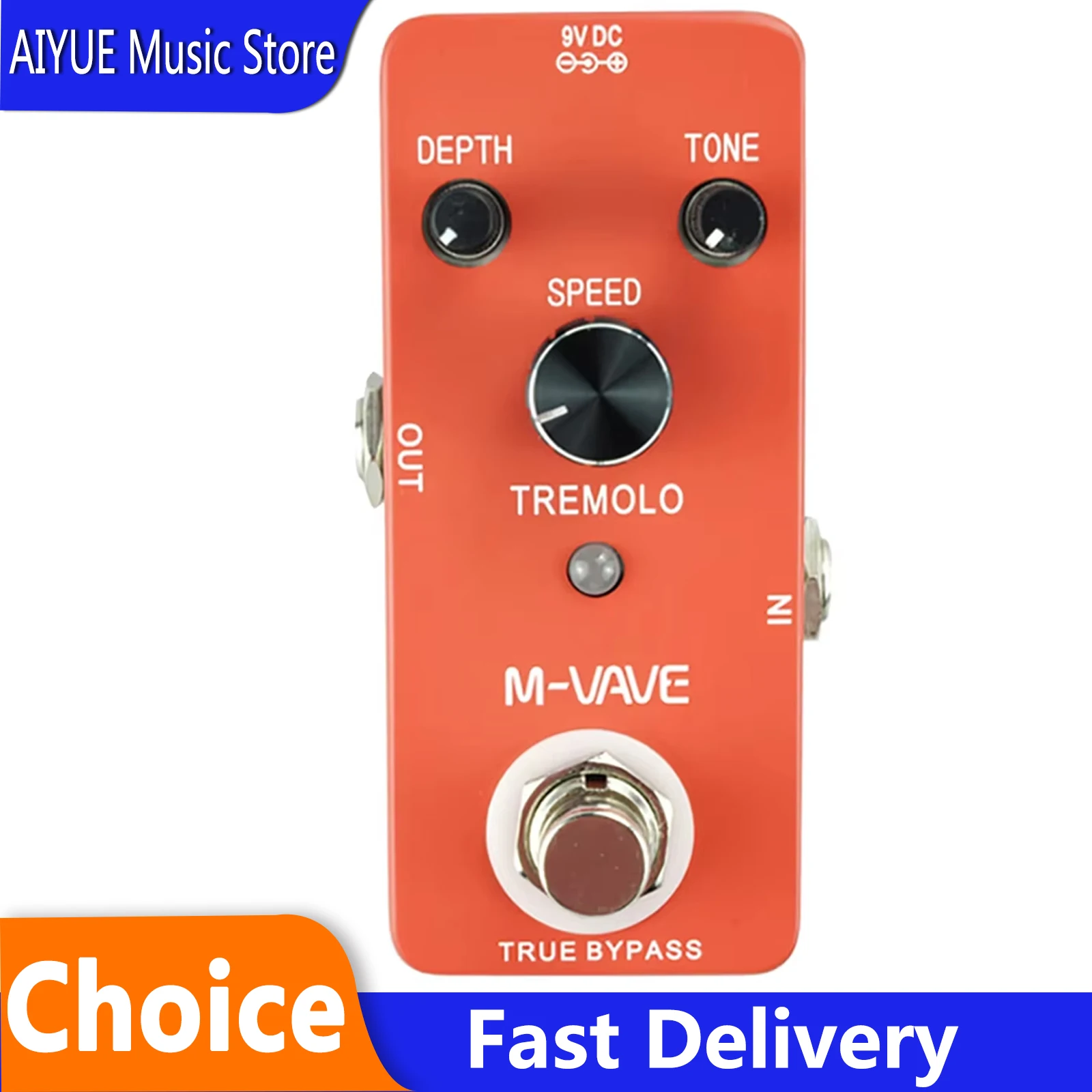 Педаль эффектов M-VAVE TREMOLO для гитары, классический эффект тромоло, корпус из цинкового сплава, True Bypass, запчасти для электрогитары
Педаль эффектов M-VAVE TREMOLO для гитары, классический эффект тромоло, корпус из цинкового сплава, True Bypass, запчасти для электрогитары