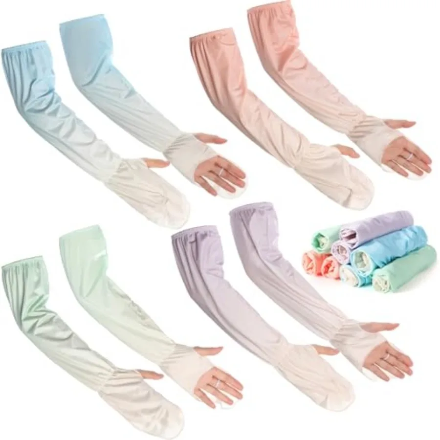 Skicuff 4 Pairs Driving Fingerless Sun Sleeves Adjustable Cooling Arm Sleeves with Gloves UV Protection Women Men Cycling
Skicuff 4 Pairs Driving Fingerless Sun Sleeves Adjustable Cooling Arm Sleeves with Gloves UV Protection Women Men Cycling
