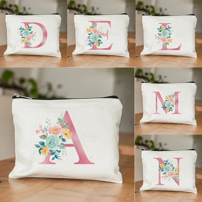 Floral Initials A-Z Pattern Women Cosmetic Bag Unique Gifts for Teachers Friends Students Bridesmaids Toiletry Bag Organizer Bag
Floral Initials A-Z Pattern Women Cosmetic Bag Unique Gifts for Teachers Friends Students Bridesmaids Toiletry Bag Organizer Bag