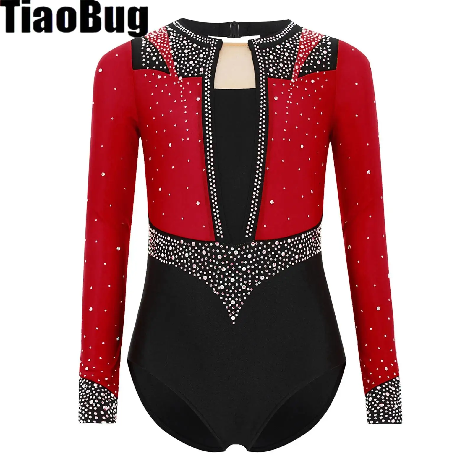 Girls Shiny Rhinestone Gymnastics Ballet Leotard Unitard Long Sleeve Figure Skating Bodysuit Dancewear Stage Performance Costume
Girls Shiny Rhinestone Gymnastics Ballet Leotard Unitard Long Sleeve Figure Skating Bodysuit Dancewear Stage Performance Costume