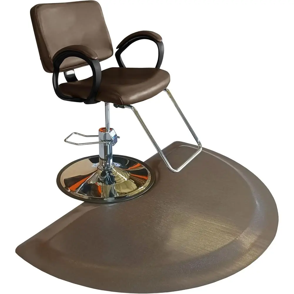 Semi-Circle Anti-Fatigue Mat for Standing, Comfortable and Non-Slip, Ideal for Barbershops and Spas, Brown, 3' x 3.5' x 1/2
Semi-Circle Anti-Fatigue Mat for Standing, Comfortable and Non-Slip, Ideal for Barbershops and Spas, Brown, 3' x 3.5' x 1/2