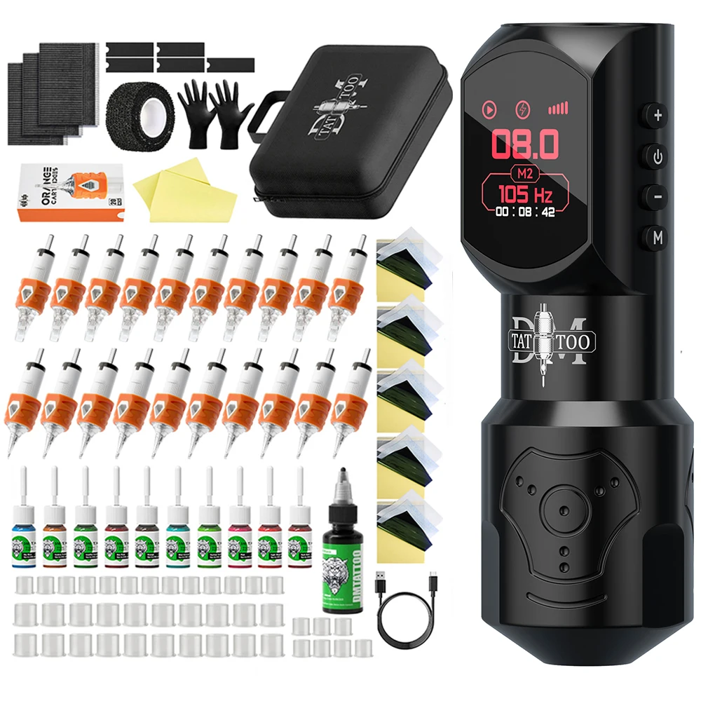 Red-Dragon Wireless Tattoo Machine Kit Powerful Customized Motor Wireless Tattoo Power Supply Permanent Makeup For Beginners
Red-Dragon Wireless Tattoo Machine Kit Powerful Customized Motor Wireless Tattoo Power Supply Permanent Makeup For Beginners