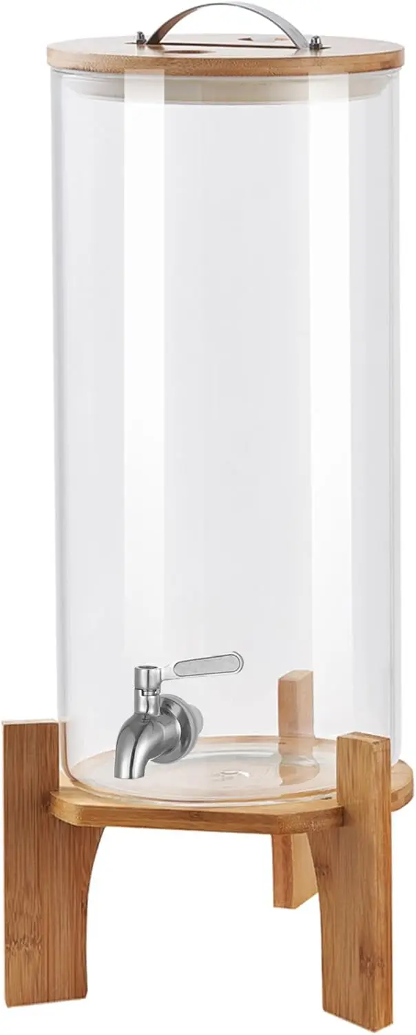 2.9 Gallon Glass Drink Dispenser with Stand for Parties, Weddings, and Bars, Large Beverage Dispenser with Stainless Steel
2.9 Gallon Glass Drink Dispenser with Stand for Parties, Weddings, and Bars, Large Beverage Dispenser with Stainless Steel