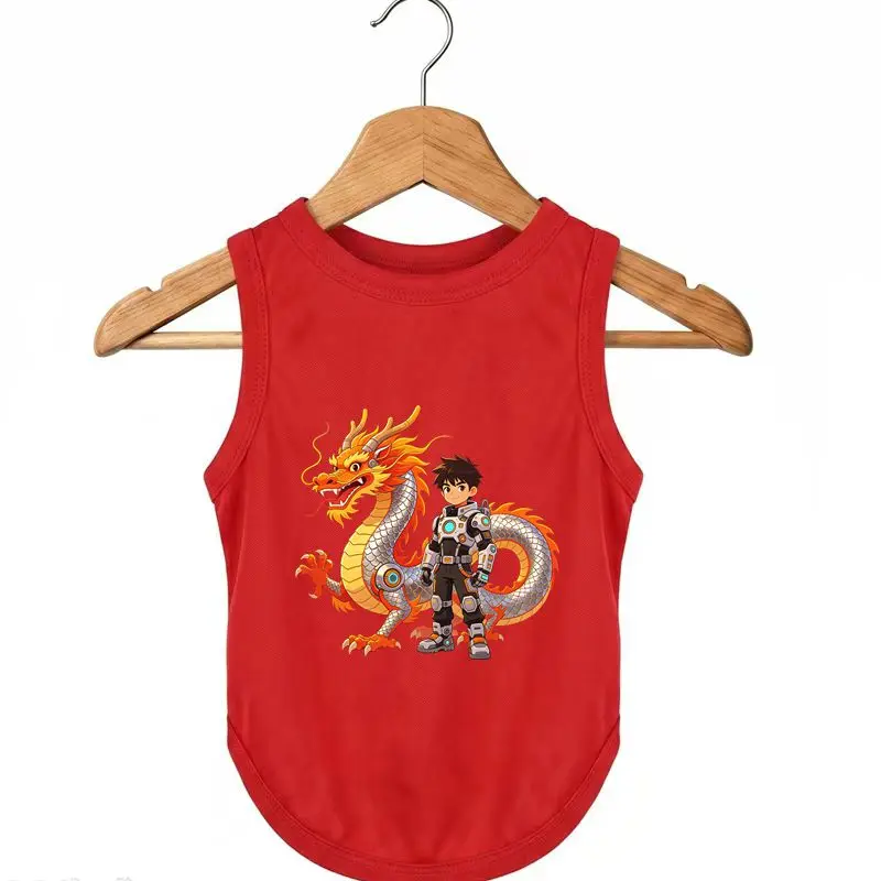 Cartoon Dragon Dog Tank Top Summer Outdoor Pet Apparel
Cartoon Dragon Dog Tank Top Summer Outdoor Pet Apparel