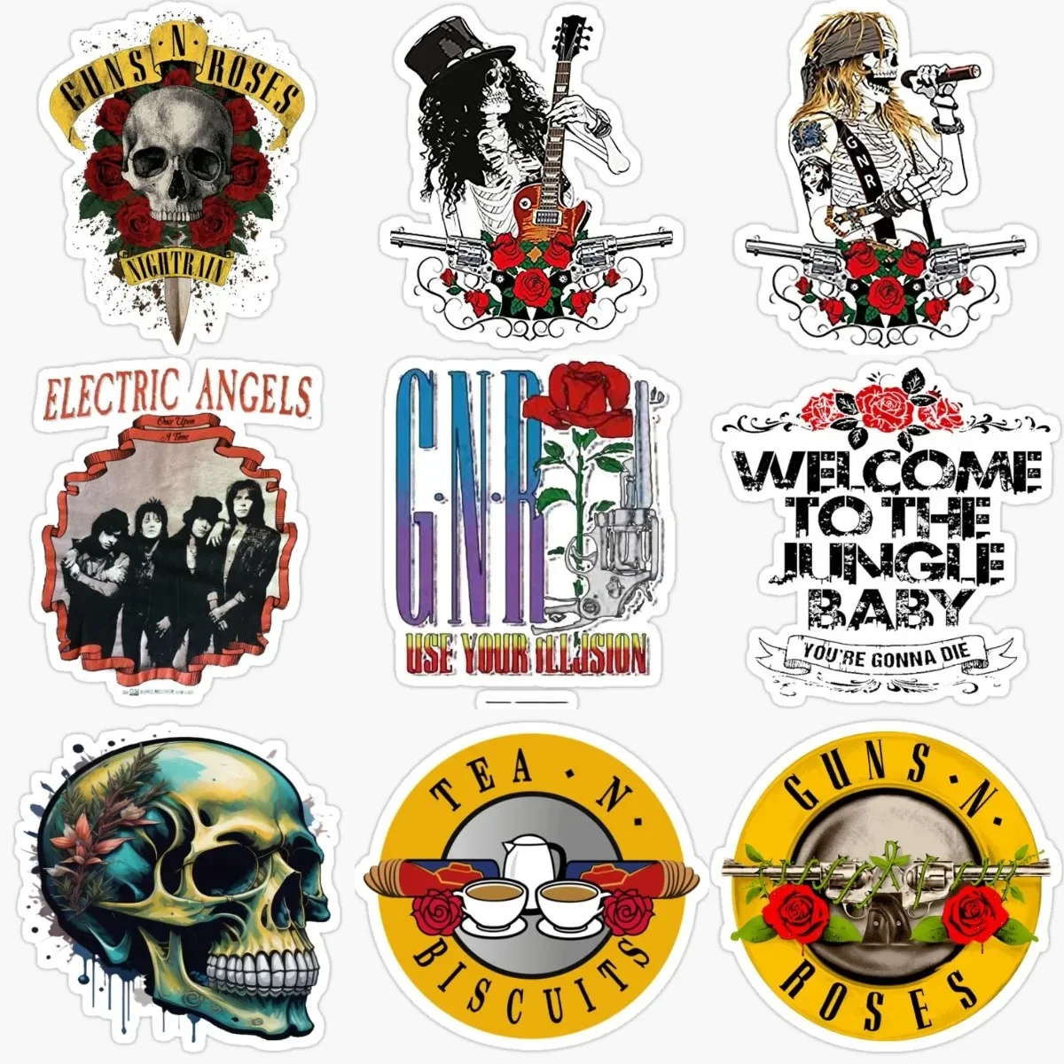 Guns N Roses Skull Emblem Creative PVC Stickers for Decorate Truck Laptop Motorcycle Bicycle Car Wall Room Decal Accessories
Guns N Roses Skull Emblem Creative PVC Stickers for Decorate Truck Laptop Motorcycle Bicycle Car Wall Room Decal Accessories