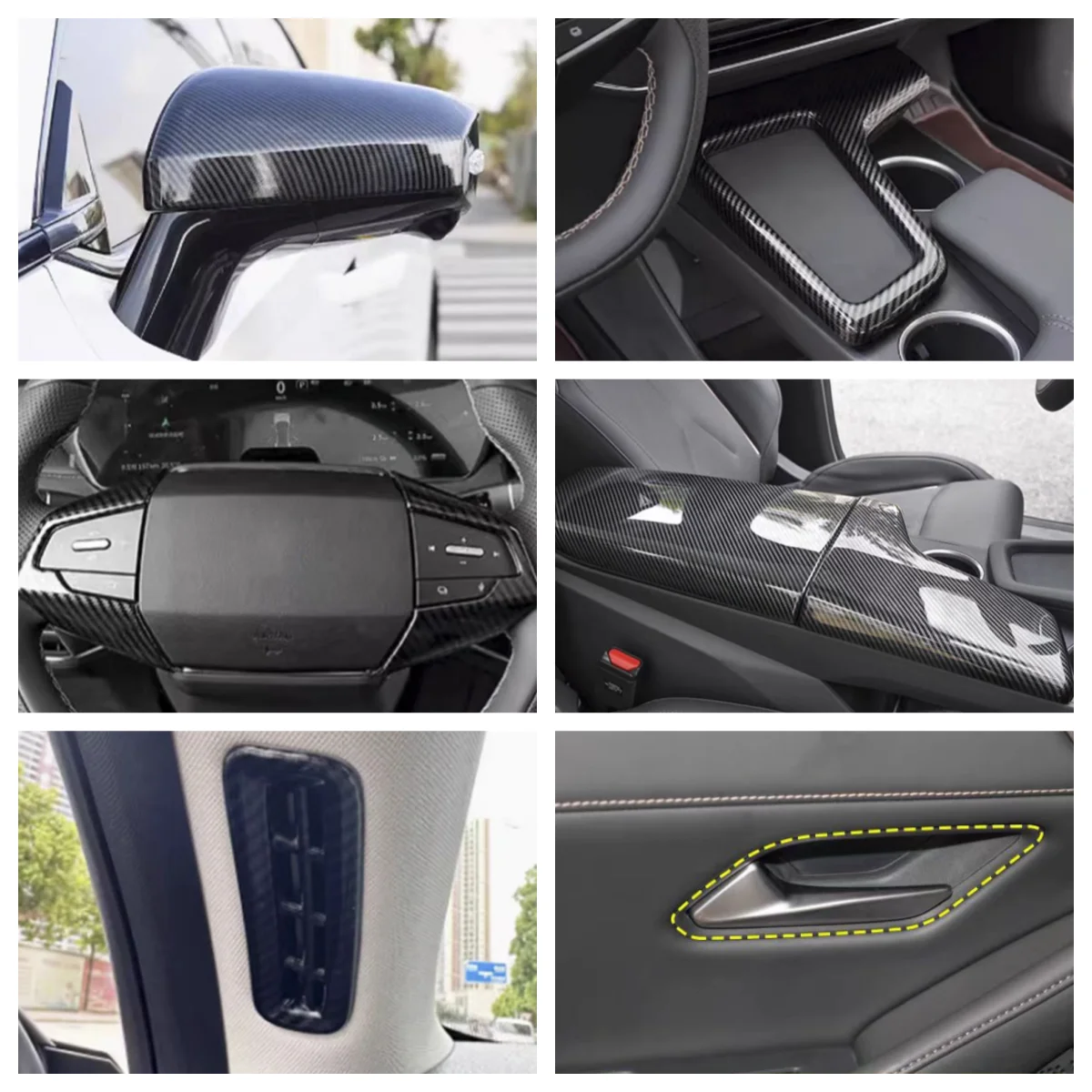 For Changan Deepal SL03 2022 + Mirror/Wireless charging sticker/armrest/Steering wheel/inner handle Interior accessories
For Changan Deepal SL03 2022 + Mirror/Wireless charging sticker/armrest/Steering wheel/inner handle Interior accessories