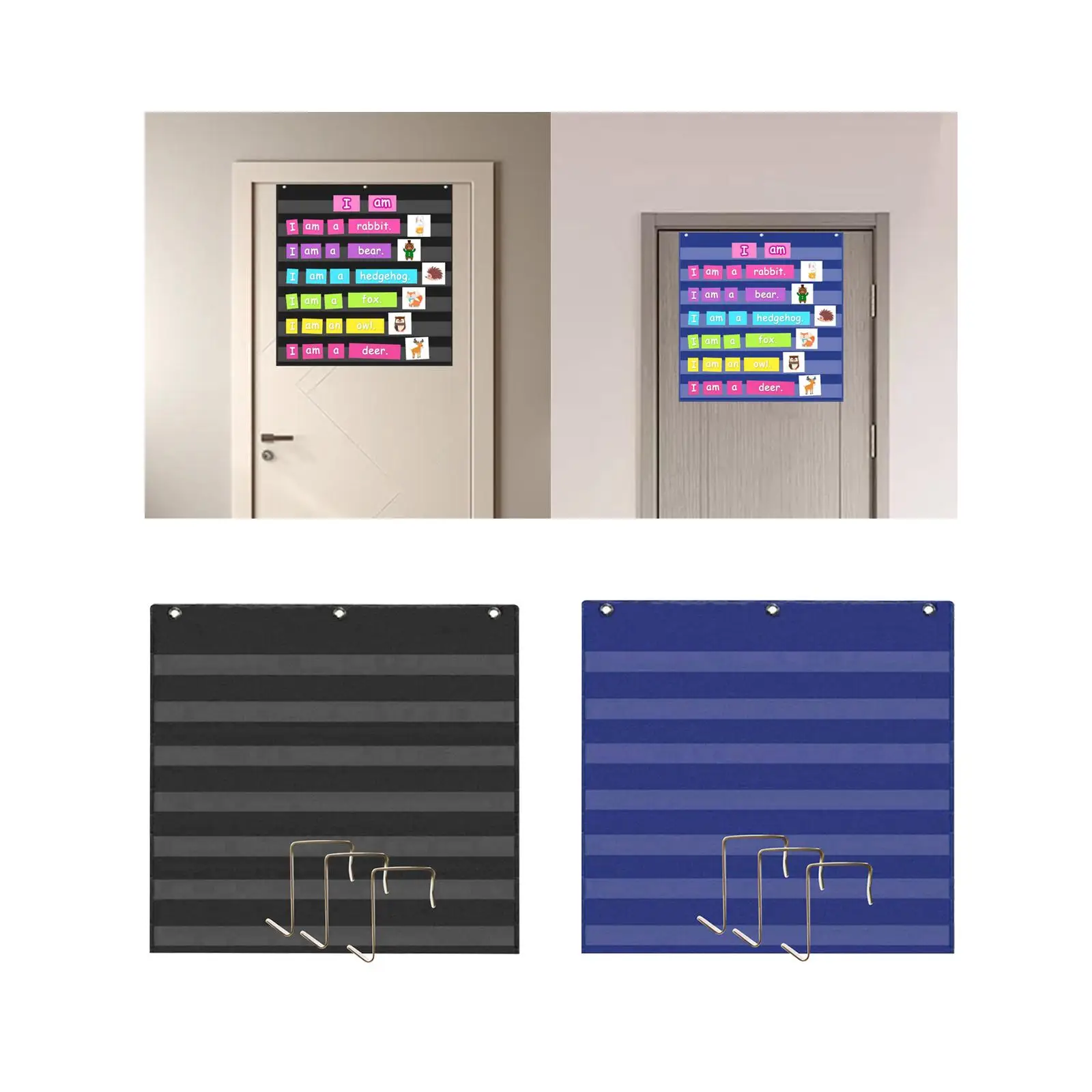 7 Pockets Chart with 3 Hooks Learning Educational Toy Teaching Aid for Sentence Strips Letter Cards Words Teachers Ages 3+
7 Pockets Chart with 3 Hooks Learning Educational Toy Teaching Aid for Sentence Strips Letter Cards Words Teachers Ages 3+