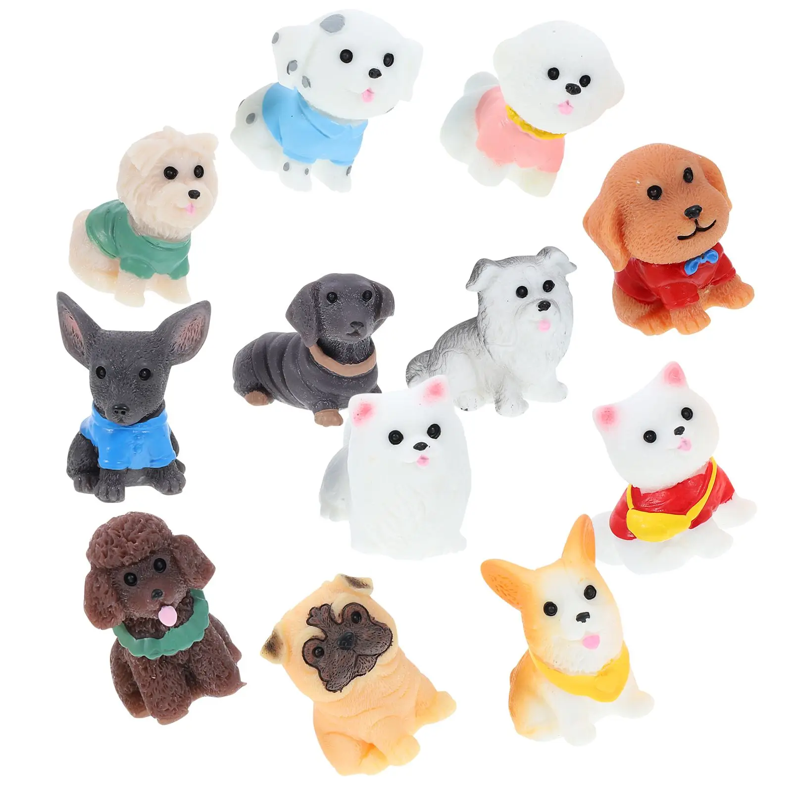 12 Pcs Resin Dog Figurines Simulated Puppy Ornaments Cartoon Mini Animals Statues for Office Desktop Decor Gifts
12 Pcs Resin Dog Figurines Simulated Puppy Ornaments Cartoon Mini Animals Statues for Office Desktop Decor Gifts