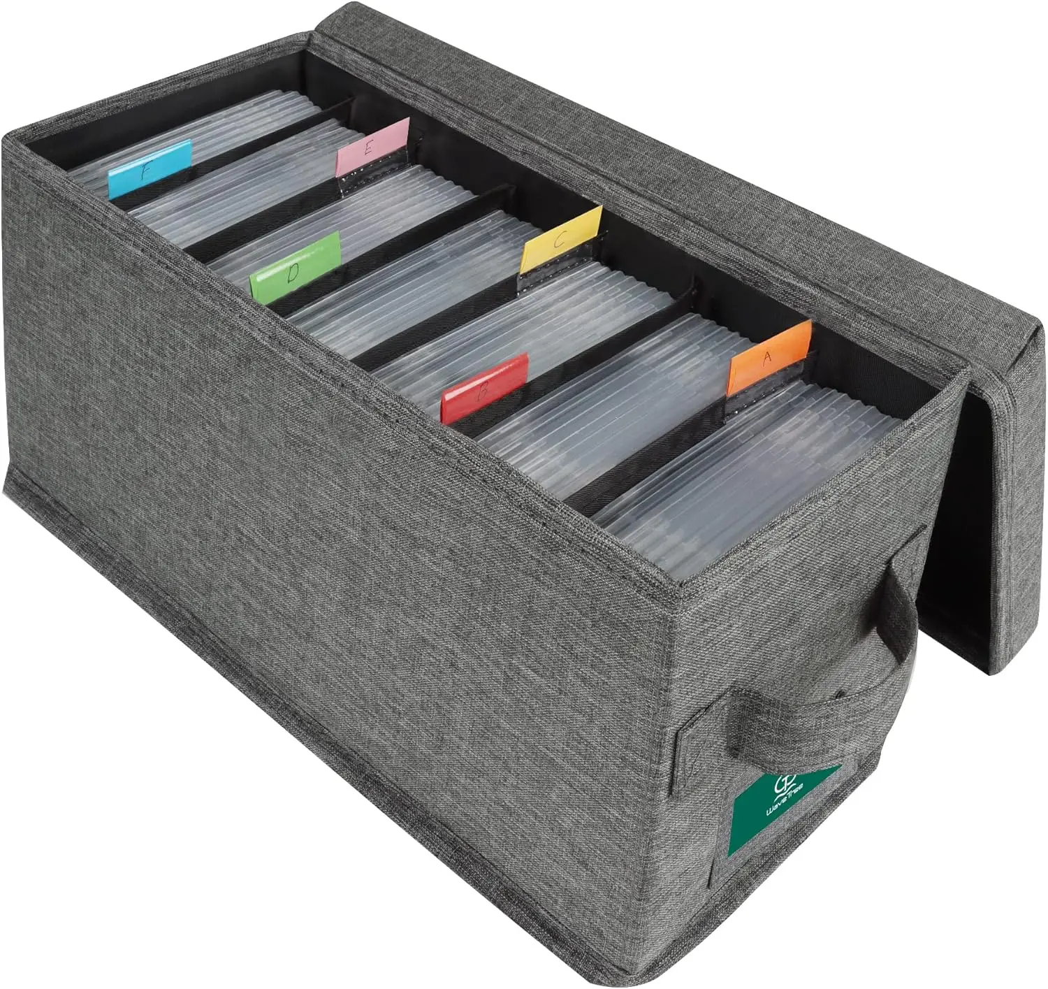 CD Storage Box with Lid, Practical Case Holder Organizer with Index Labels, 14.6 x 5.7 x 6.1 Inches, Stores up to 35 J
CD Storage Box with Lid, Practical Case Holder Organizer with Index Labels, 14.6 x 5.7 x 6.1 Inches, Stores up to 35 J