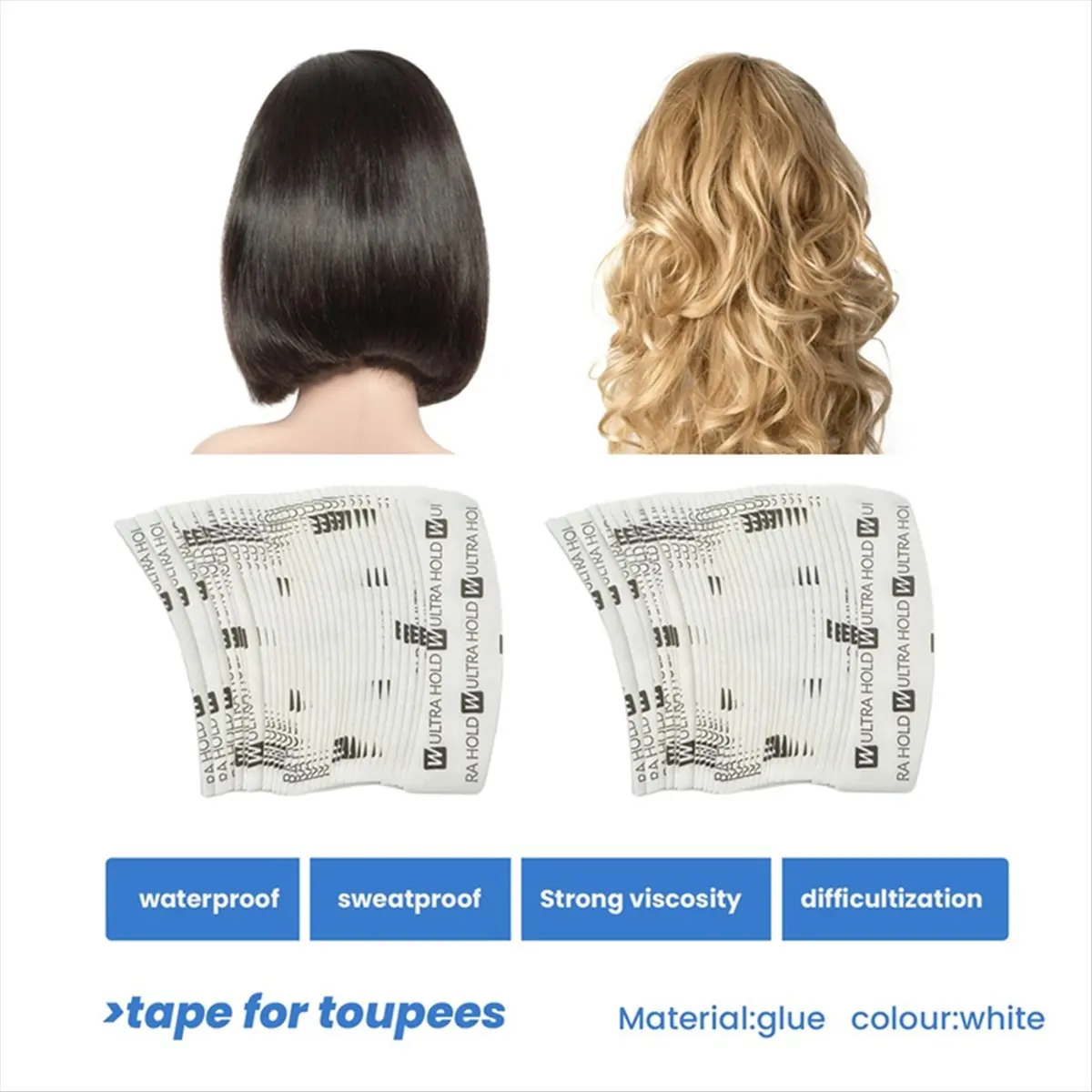 180Pcs/Lot Strong Wig Double Sided Tape Strong Adhesive Hair System Extension Strips Waterproof for Toupees/Lace Wig
180Pcs/Lot Strong Wig Double Sided Tape Strong Adhesive Hair System Extension Strips Waterproof for Toupees/Lace Wig