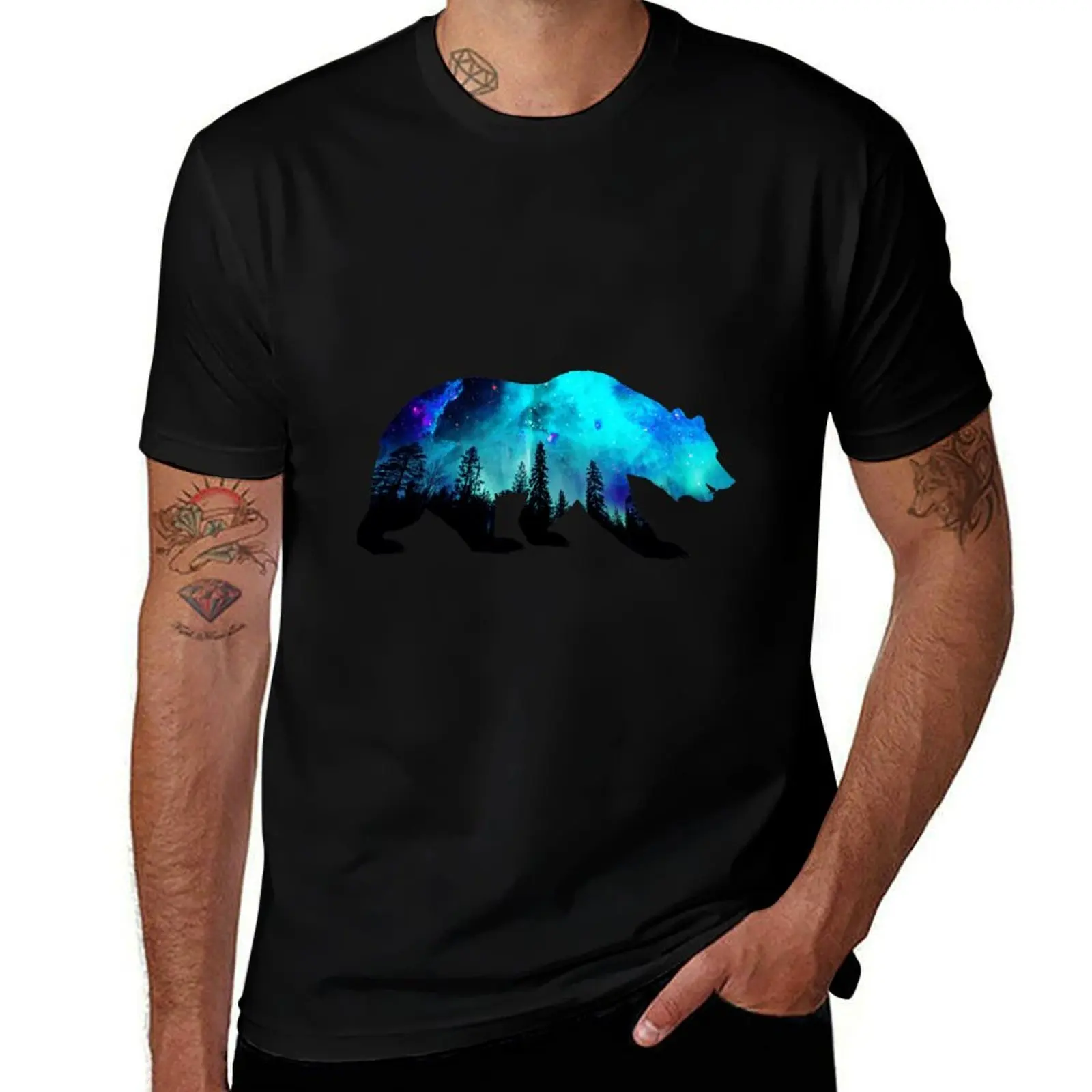 Aurora Galaxy Bear T-Shirt t shirts for man pack white t shirts for man graphic vintage T-Shirt
Aurora Galaxy Bear T-Shirt t shirts for man pack white t shirts for man graphic vintage T-Shirt