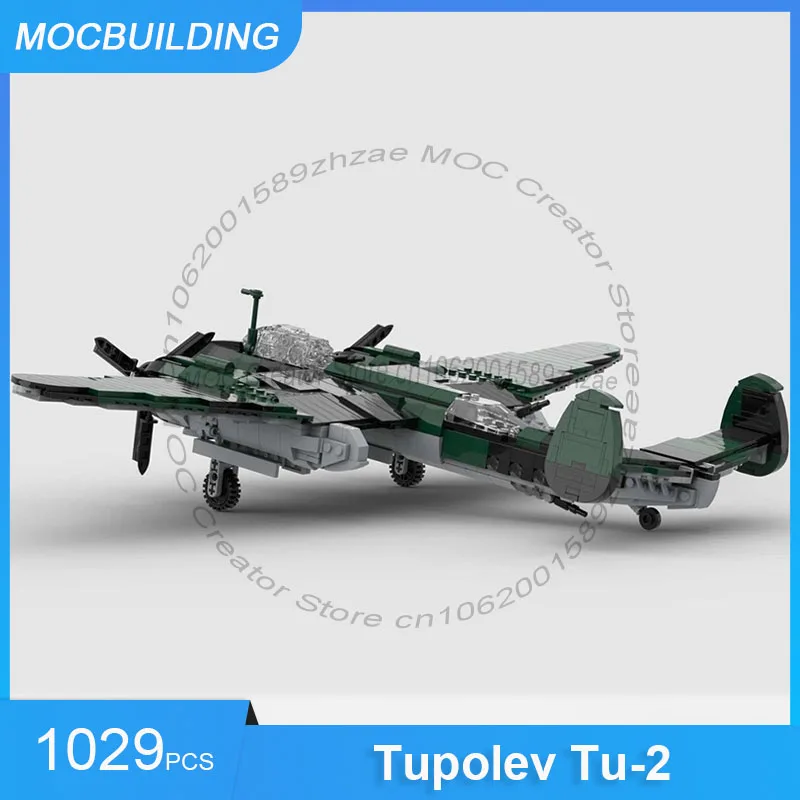 Tupolev Tu-2 Bomber Mini Scale Model MOC Building Blocks DIY Assemble Bricks Creative Collection Display Xmas Toys Gifts 1029PCS
Tupolev Tu-2 Bomber Mini Scale Model MOC Building Blocks DIY Assemble Bricks Creative Collection Display Xmas Toys Gifts 1029PCS