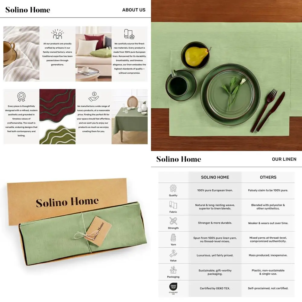 Набор из 4 льняных салфеток для сервировки стола цвета лавровой зелени, 14x19 дюймов, идеально подходят для весенних праздников и Дня матери.
Набор из 4 льняных салфеток для сервировки стола цвета лавровой зелени, 14x19 дюймов, идеально подходят для весенних праздников и Дня матери.