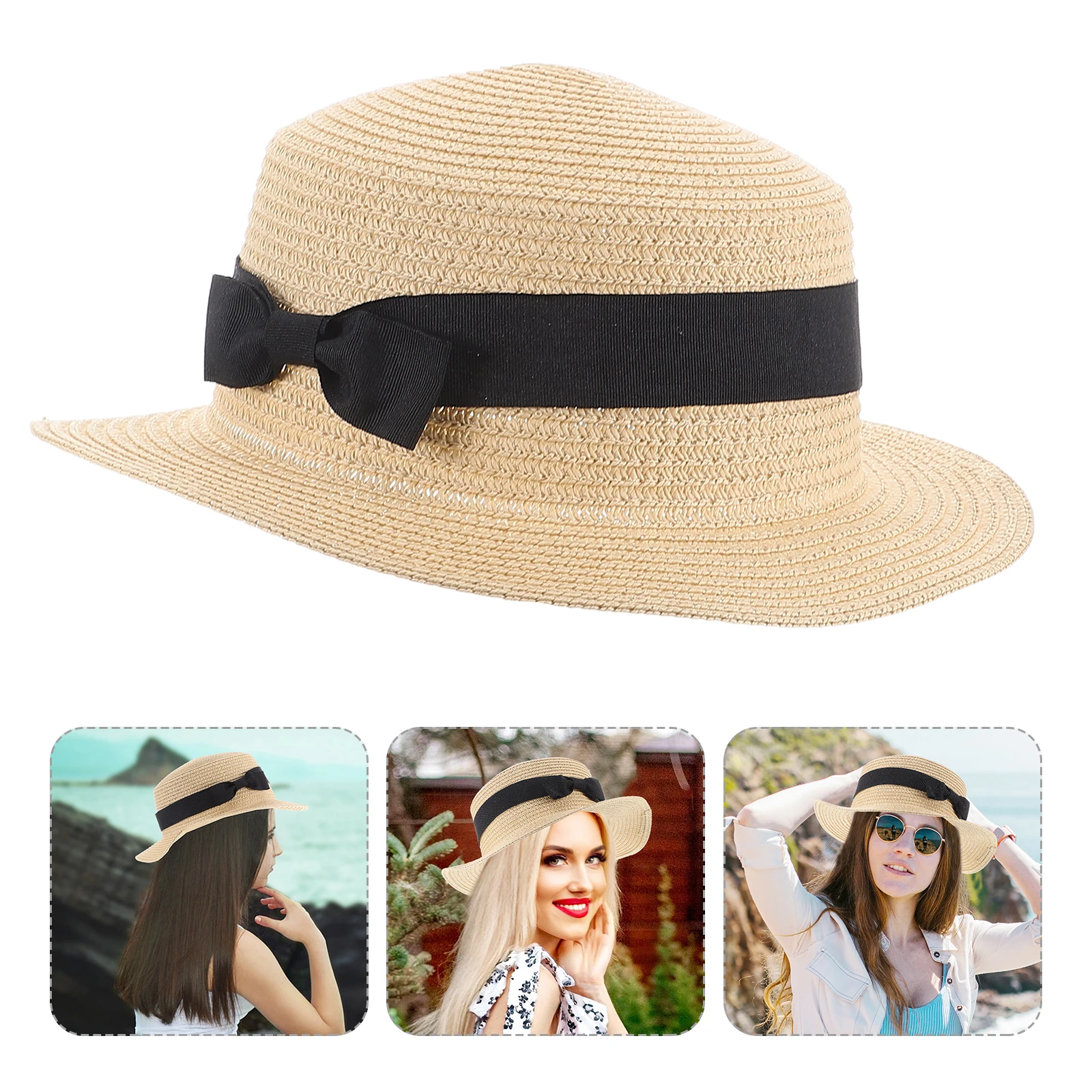 Straw Sun Hat Women Summer Beach Bucket Hats Wide Brim Fedora Gardening Kids Fishing Lightweight Portable UV Protection Straw
Straw Sun Hat Women Summer Beach Bucket Hats Wide Brim Fedora Gardening Kids Fishing Lightweight Portable UV Protection Straw