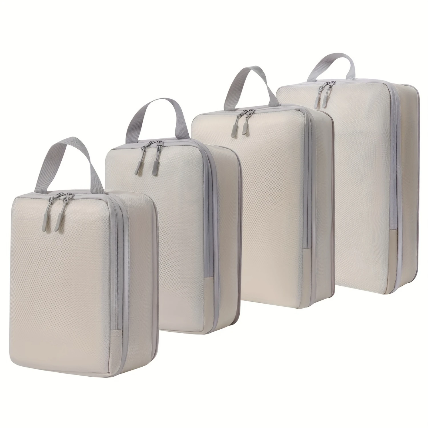 4-Piece Set, Travel Compression Packing Cubes, Luggage Organizer Bags, Portable Clothes Pouches, Various Sizes
4-Piece Set, Travel Compression Packing Cubes, Luggage Organizer Bags, Portable Clothes Pouches, Various Sizes