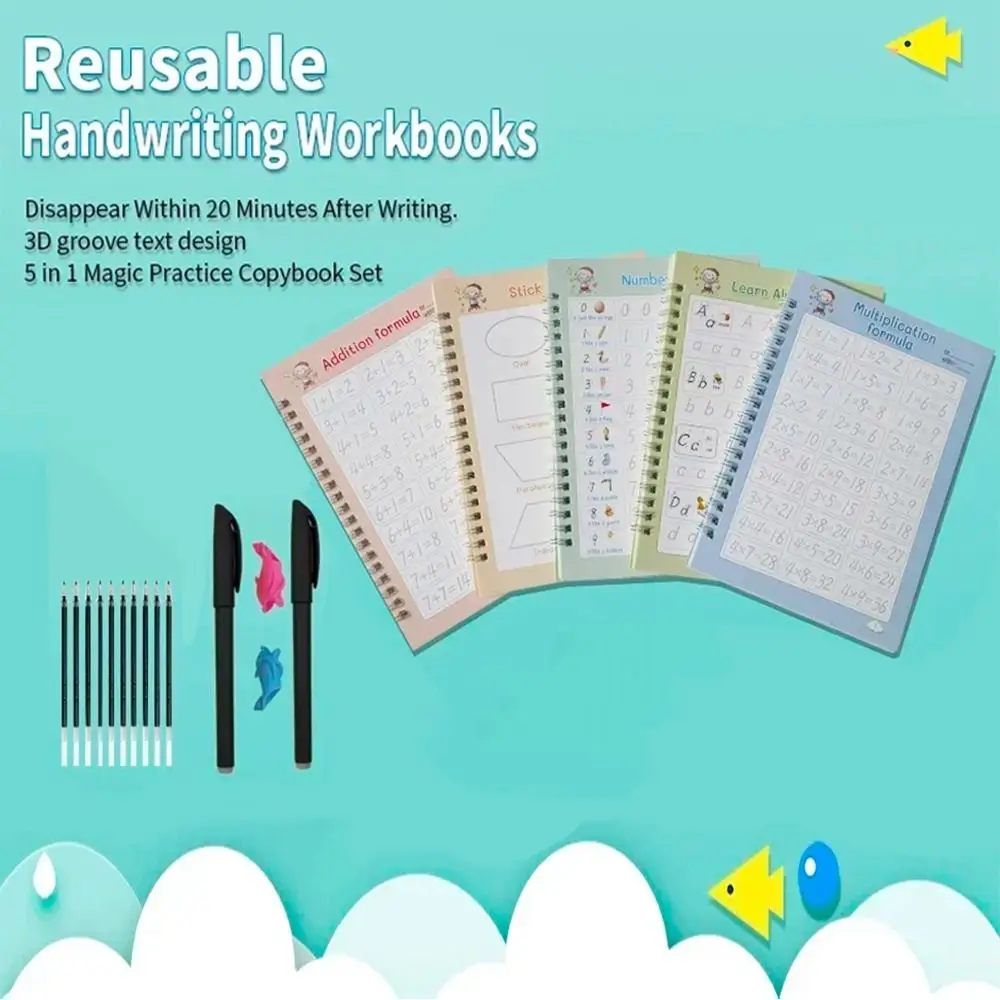 3D детская книга для рукописного ввода с ручкой, волшебная практика письма, многоразовая ручка для письма, вспомогательные инструменты
3D детская книга для рукописного ввода с ручкой, волшебная практика письма, многоразовая ручка для письма, вспомогательные инструменты