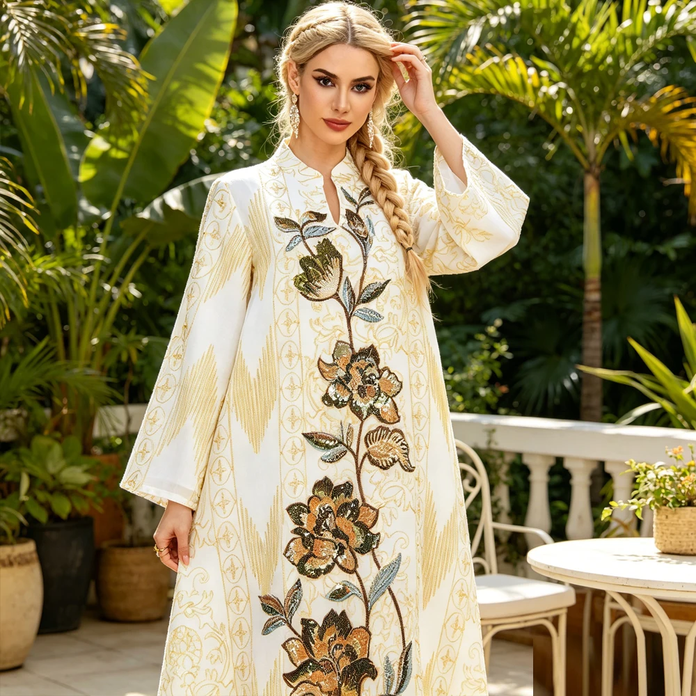 Beads Embroidery Evening Dress Women Muslim Abaya Dubai Turkey Kaftan Djellaba Ramadan Jalabiya Morocco Robe Gown Caftan Kebaya
Beads Embroidery Evening Dress Women Muslim Abaya Dubai Turkey Kaftan Djellaba Ramadan Jalabiya Morocco Robe Gown Caftan Kebaya