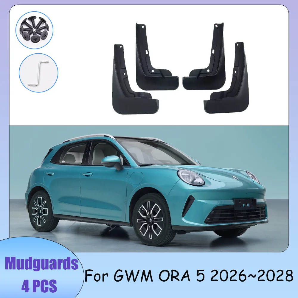 Car Wheel Mudquard For GWM ORA 5 2026~2028 2027 4PCS Mud Flaps Skin Cover Guards Fenders Splash Parts Protection Accessories PP
Car Wheel Mudquard For GWM ORA 5 2026~2028 2027 4PCS Mud Flaps Skin Cover Guards Fenders Splash Parts Protection Accessories PP