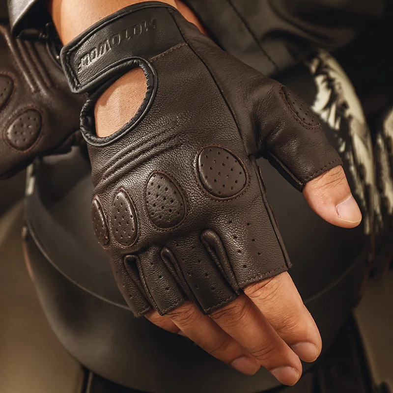 Half Finger Gloves Breathable Leather Gloves Touch Screen Breathable Racing Riding Motorbike Protective Gear Motorcycle Gloves
Half Finger Gloves Breathable Leather Gloves Touch Screen Breathable Racing Riding Motorbike Protective Gear Motorcycle Gloves