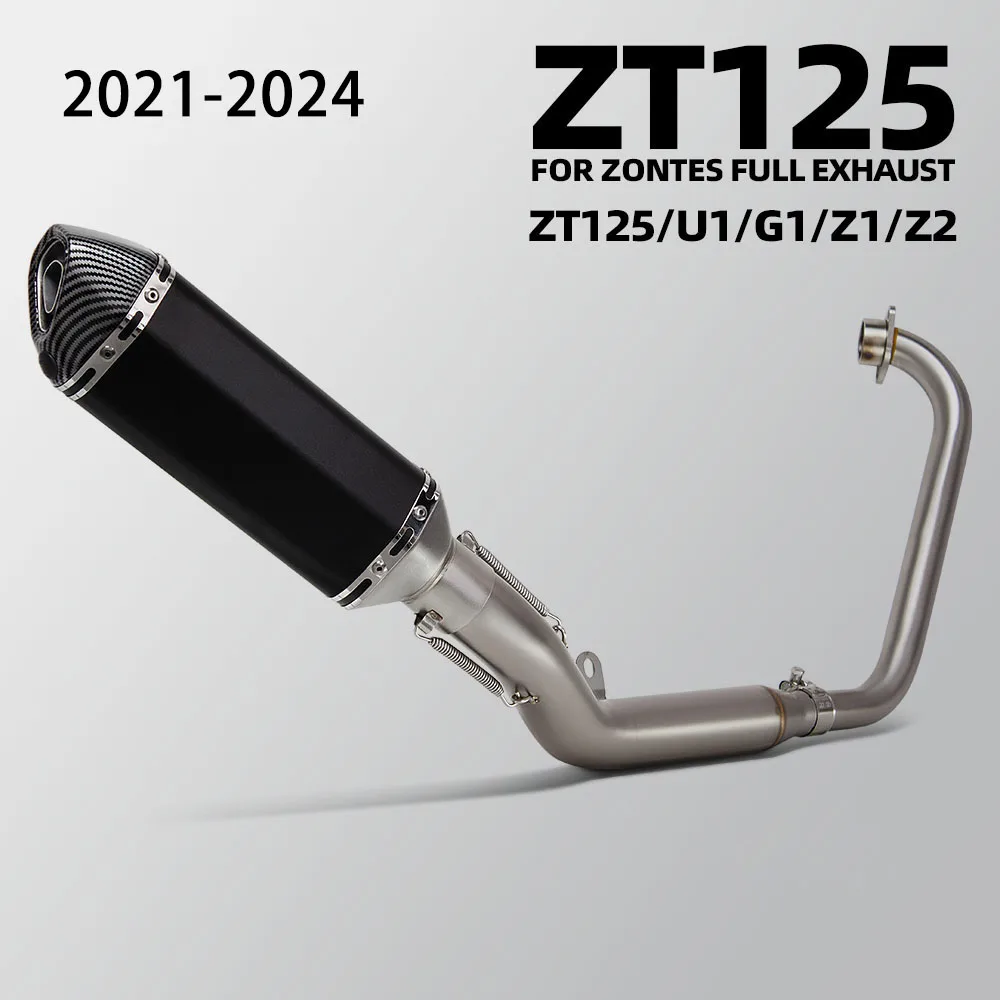 ZT125 Exhaust System For Zontes ZT125 ZT155 Z1 Z2 U1 G1 2021-2024 Motorcycle exhaust 370mm Muffler street bike manifold
ZT125 Exhaust System For Zontes ZT125 ZT155 Z1 Z2 U1 G1 2021-2024 Motorcycle exhaust 370mm Muffler street bike manifold