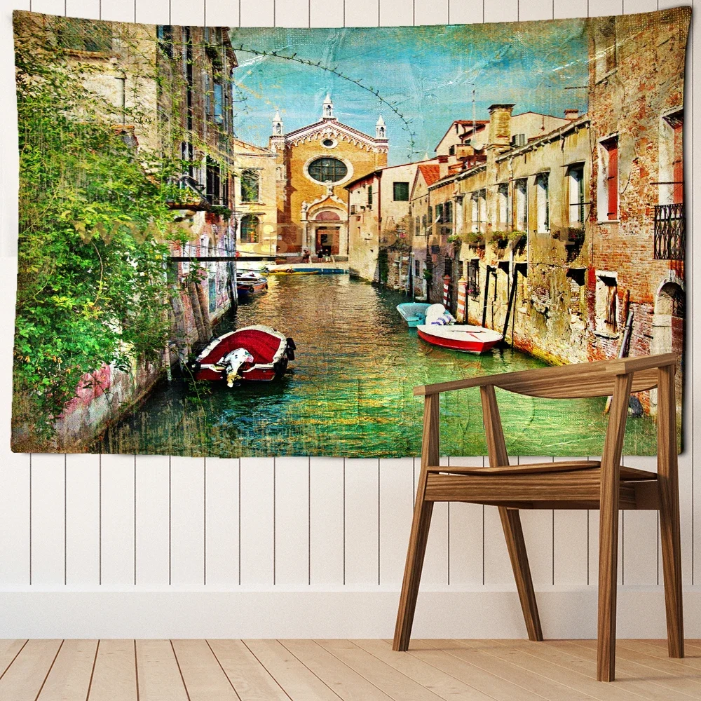 Oil Painting Architecture Tapestry Wall Hanging Hippie Tapies Bohemian Style Aesthetic Room Decor Background Cloth
Oil Painting Architecture Tapestry Wall Hanging Hippie Tapies Bohemian Style Aesthetic Room Decor Background Cloth