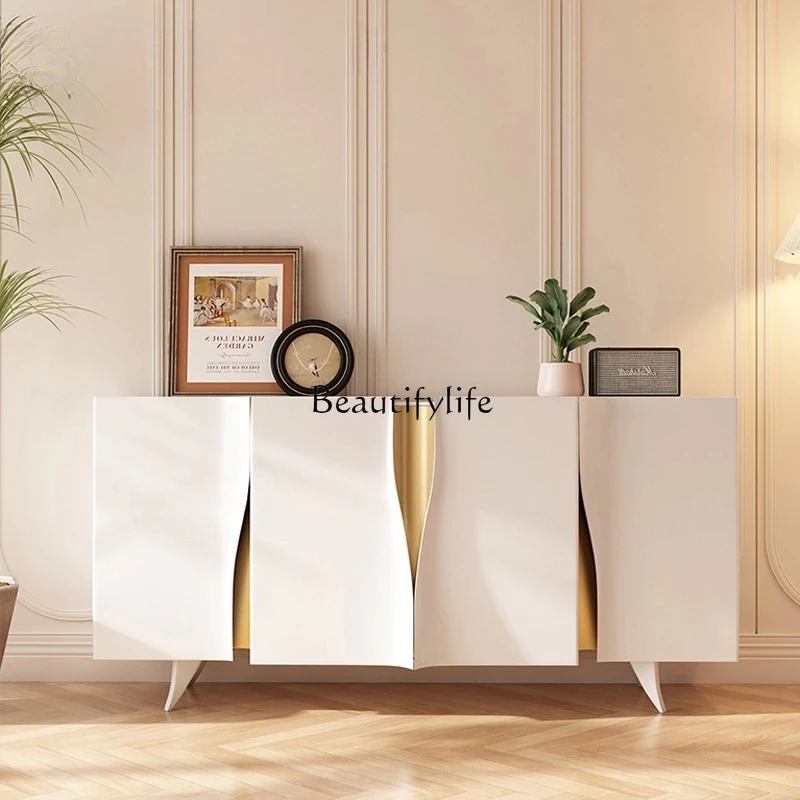 Simple modern paint dining side cabinet light luxury entrance entrance locker
Simple modern paint dining side cabinet light luxury entrance entrance locker