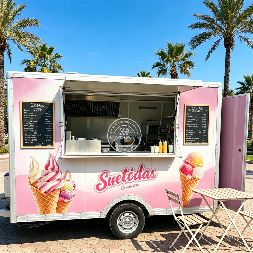 Street Mobile Fruit Bubble Tea BBQ Food Truck Trailer Concession Coffee Kiosk Mobile Food Trailer Fully Equipped
Street Mobile Fruit Bubble Tea BBQ Food Truck Trailer Concession Coffee Kiosk Mobile Food Trailer Fully Equipped
