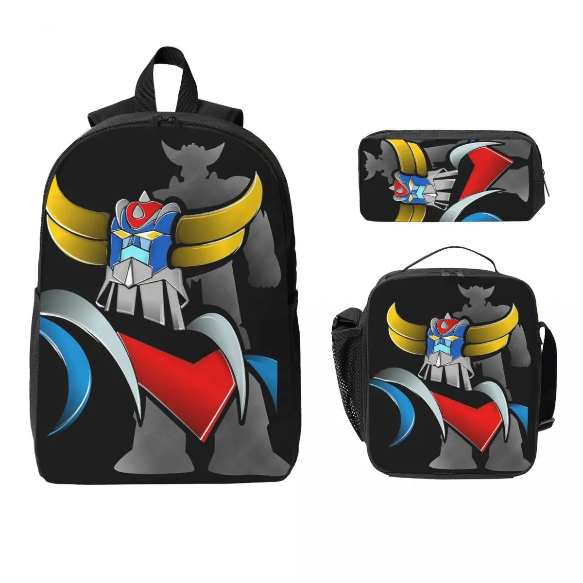 Mazinger Z Goldorak Actarus Grendizer Mask Backpack Student Boys Girls BookBag School Bag 3ps Insulated Lunch Bag Pencil Case
Mazinger Z Goldorak Actarus Grendizer Mask Backpack Student Boys Girls BookBag School Bag 3ps Insulated Lunch Bag Pencil Case