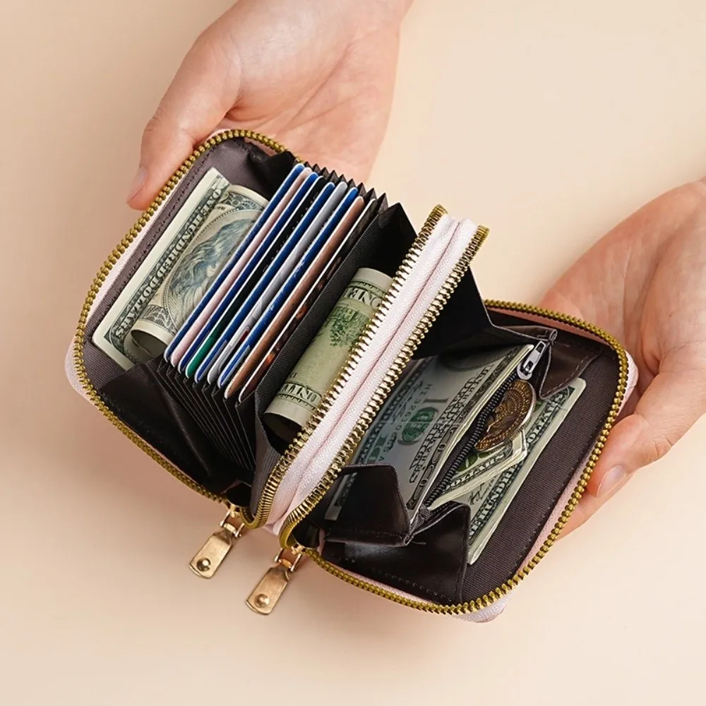 Portable Mini Size PU Wallet Starry Shiny Double Zipper Credit Card Holder Multi-card Slot Solid Color Coin Purse for Women
Portable Mini Size PU Wallet Starry Shiny Double Zipper Credit Card Holder Multi-card Slot Solid Color Coin Purse for Women