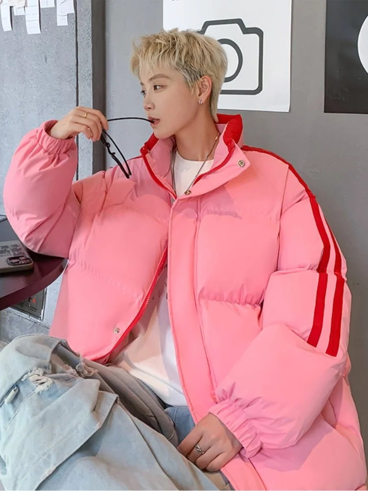 Men's down Cotton Jaet Winter Thi Warm Bread Sle Retro Stripes Stand Collar Coat Trendy Youth Casual Long Sve Zipper
Men's down Cotton Jaet Winter Thi Warm Bread Sle Retro Stripes Stand Collar Coat Trendy Youth Casual Long Sve Zipper