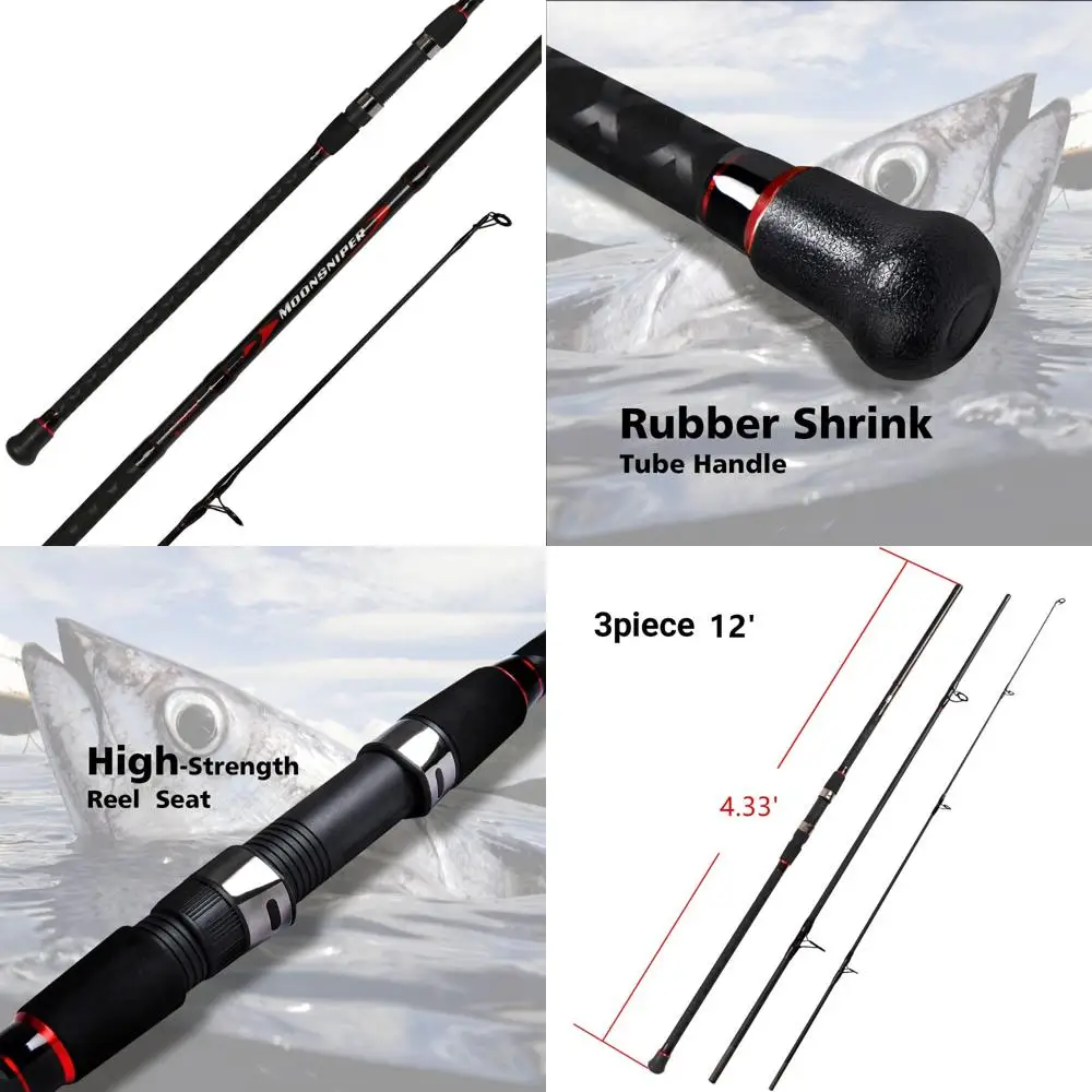 Дорожная спиннинговая удочка — графитовые удочки длиной 12 футов и 10 футов, портативная для рыболовных работ
Дорожная спиннинговая удочка — графитовые удочки длиной 12 футов и 10 футов, портативная для рыболовных работ