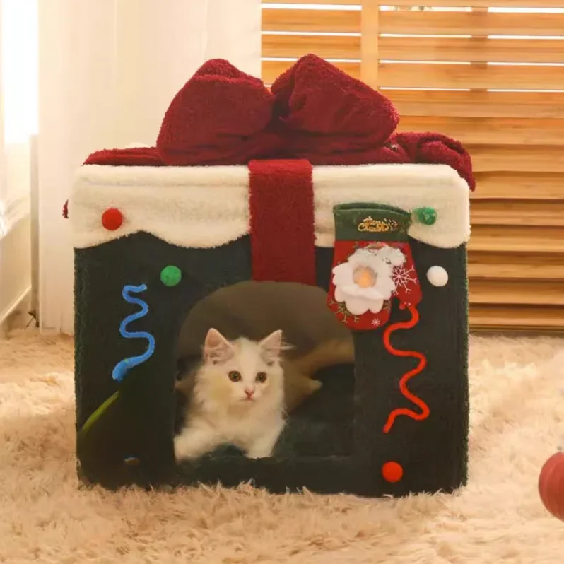z Wholesale Pet Supplies Christmas Winter Warm Enclosed Cat Nest Cat House Cat Cave Bed
z Wholesale Pet Supplies Christmas Winter Warm Enclosed Cat Nest Cat House Cat Cave Bed