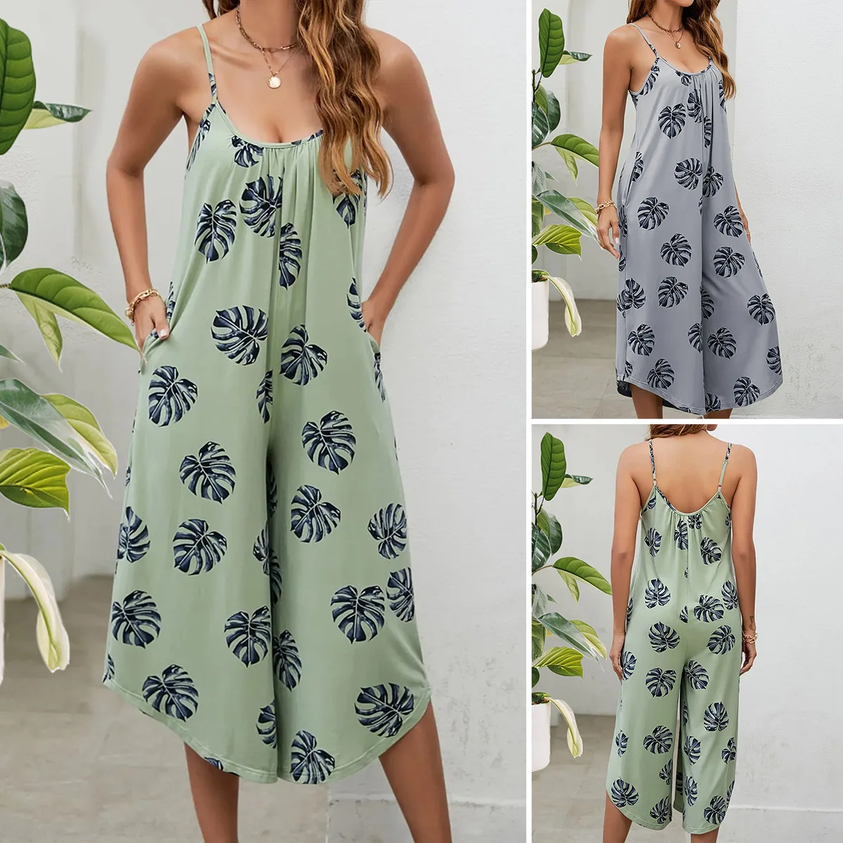Summer New Pregnant Women's Clothing Suspender Printed Wide-leg Pants Pocket Jumpsuit Women Fashion Wide Pants
Summer New Pregnant Women's Clothing Suspender Printed Wide-leg Pants Pocket Jumpsuit Women Fashion Wide Pants