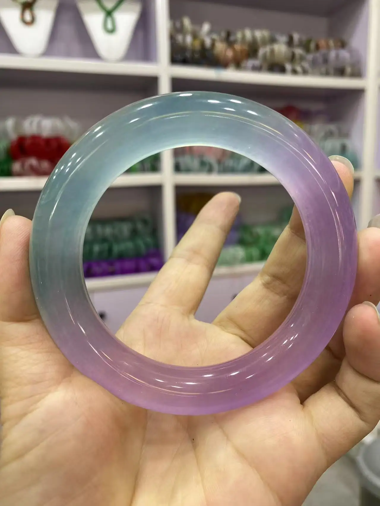 Newest High ice jade bangle Natural Quartzite Gradient thick round bar rare color Ice Seed Bangles Fine Jewelry women gifts bang
Newest High ice jade bangle Natural Quartzite Gradient thick round bar rare color Ice Seed Bangles Fine Jewelry women gifts bang