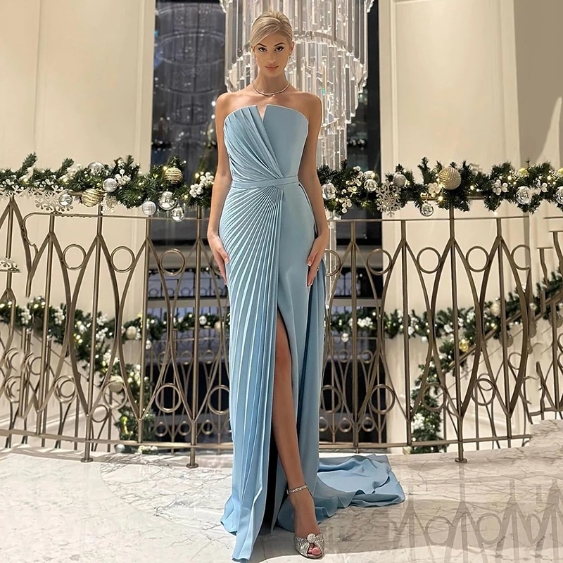 Thinyfull Women Mermaid Prom Dresses Strapless Floor Length Side Slit Evening Dress Night Cocktail Party Prom Gowns Plus Size
Thinyfull Women Mermaid Prom Dresses Strapless Floor Length Side Slit Evening Dress Night Cocktail Party Prom Gowns Plus Size