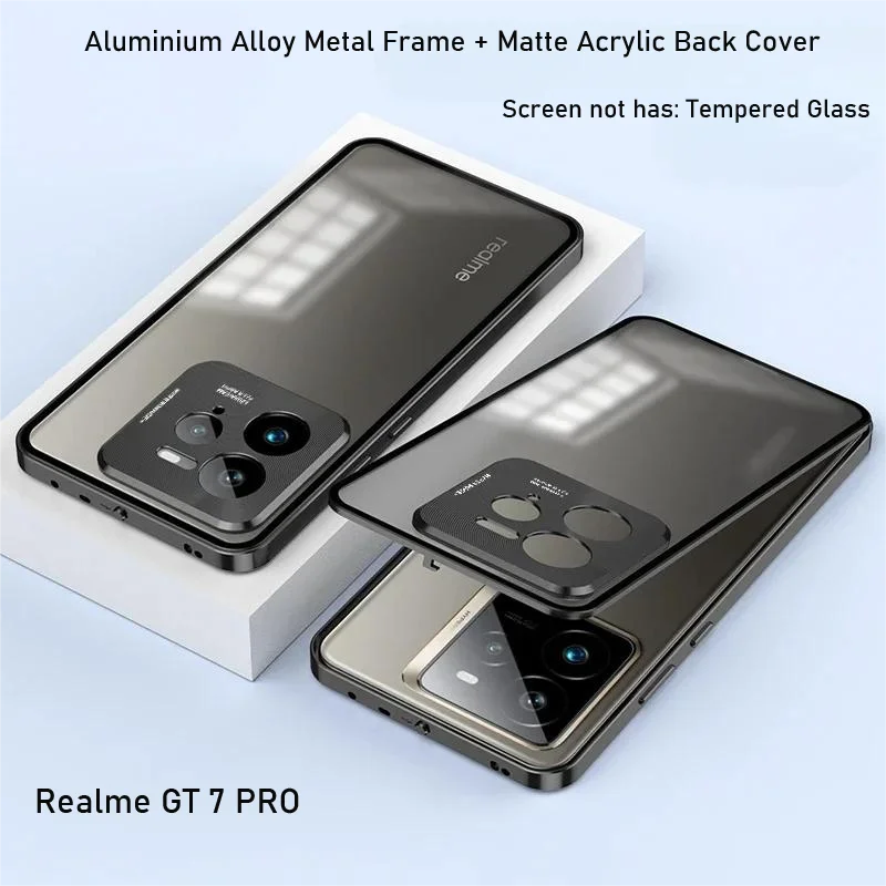 Magnetic Metal Frame Case for OPPO Realme GT 7 Pro Metal Acrylic Back Cover Shockproof Funda For Realme GT7pro gt 7Pro Coque
Magnetic Metal Frame Case for OPPO Realme GT 7 Pro Metal Acrylic Back Cover Shockproof Funda For Realme GT7pro gt 7Pro Coque