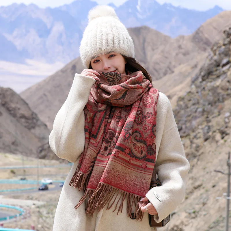 2023 Thick Blanket Cashmere Scarf for Women Winter Warm Shawl Head Wrap Pashmina Neckerchief Headband Poncho Bufanda Echarpe
2023 Thick Blanket Cashmere Scarf for Women Winter Warm Shawl Head Wrap Pashmina Neckerchief Headband Poncho Bufanda Echarpe