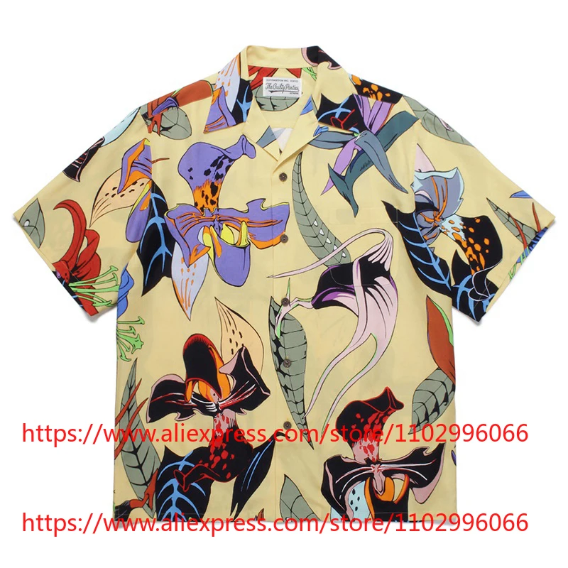 Hot New WACKO MARIA Casual Floral Print Men's Shirt Short Sleeve Button Up Streetwear Daily Top Fast Delivery
Hot New WACKO MARIA Casual Floral Print Men's Shirt Short Sleeve Button Up Streetwear Daily Top Fast Delivery
